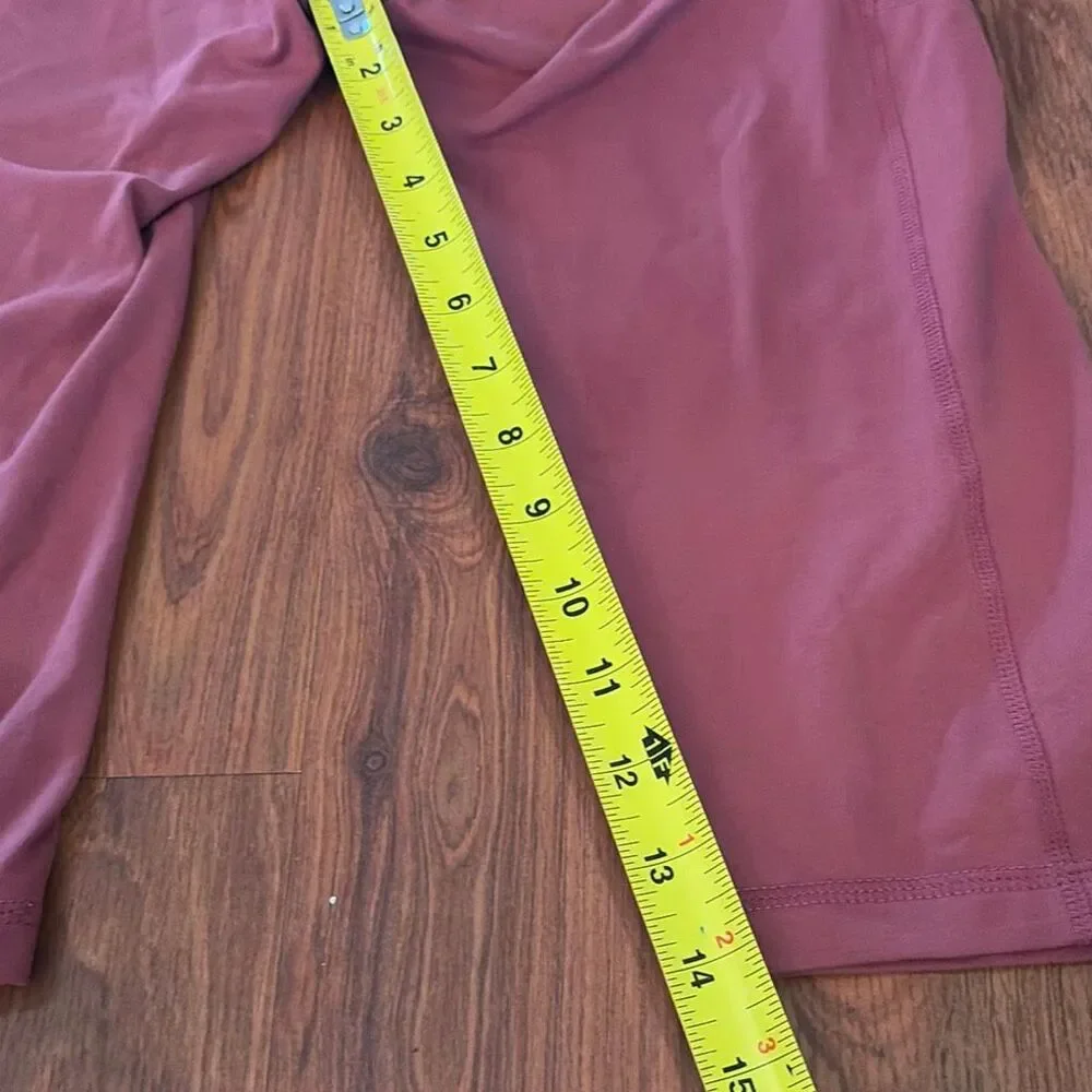 Ododos mauve pink capris athletic pants fitness pants Size M w zipper, and slip
